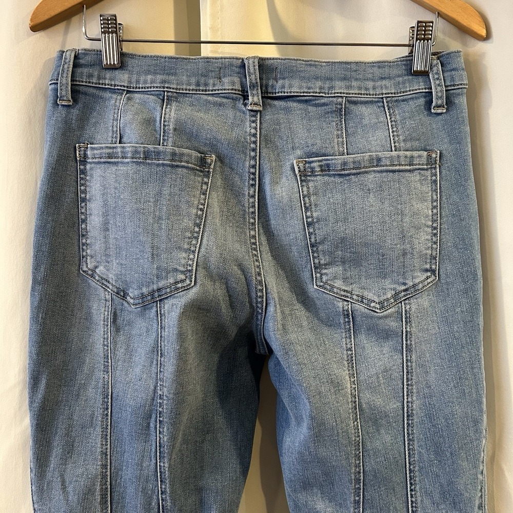 Free People So Many Seams‎ Flare Jeans Buttonfly Bootcut Size 31 - Picture 4 of 7
